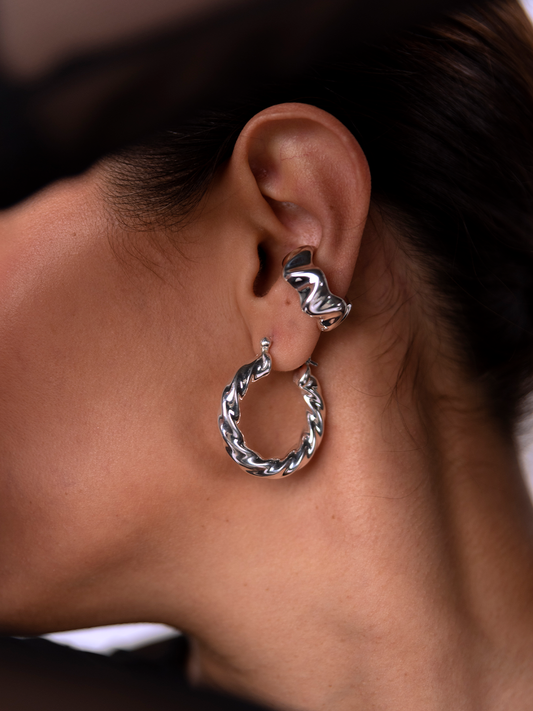 Aros Ear Clip Ondas